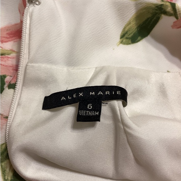 Alex Marie Ivory Pink Blush Floral Colorful Size 6 - Picture 11 of 11